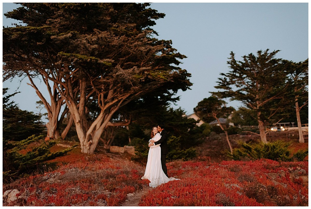 bride and groom photography for downtown Carmel Elopement