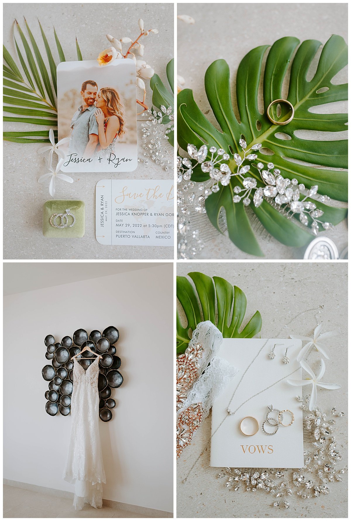 wedding details for wedding at the Secrets Bahia Mita Surf and Sand Resort