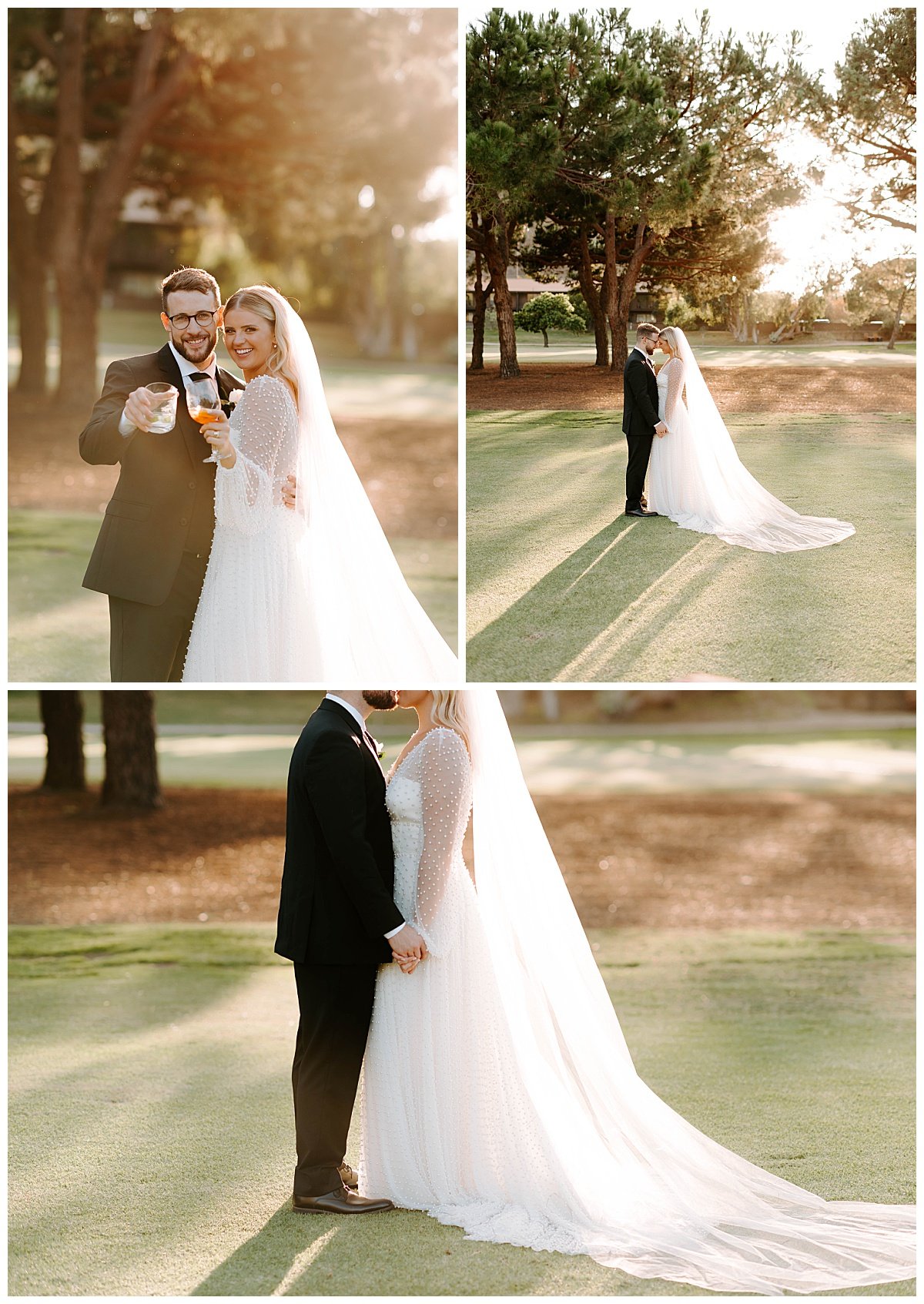 bride and groom photography for Classic Wedding at The Ranch at Laguna Beach