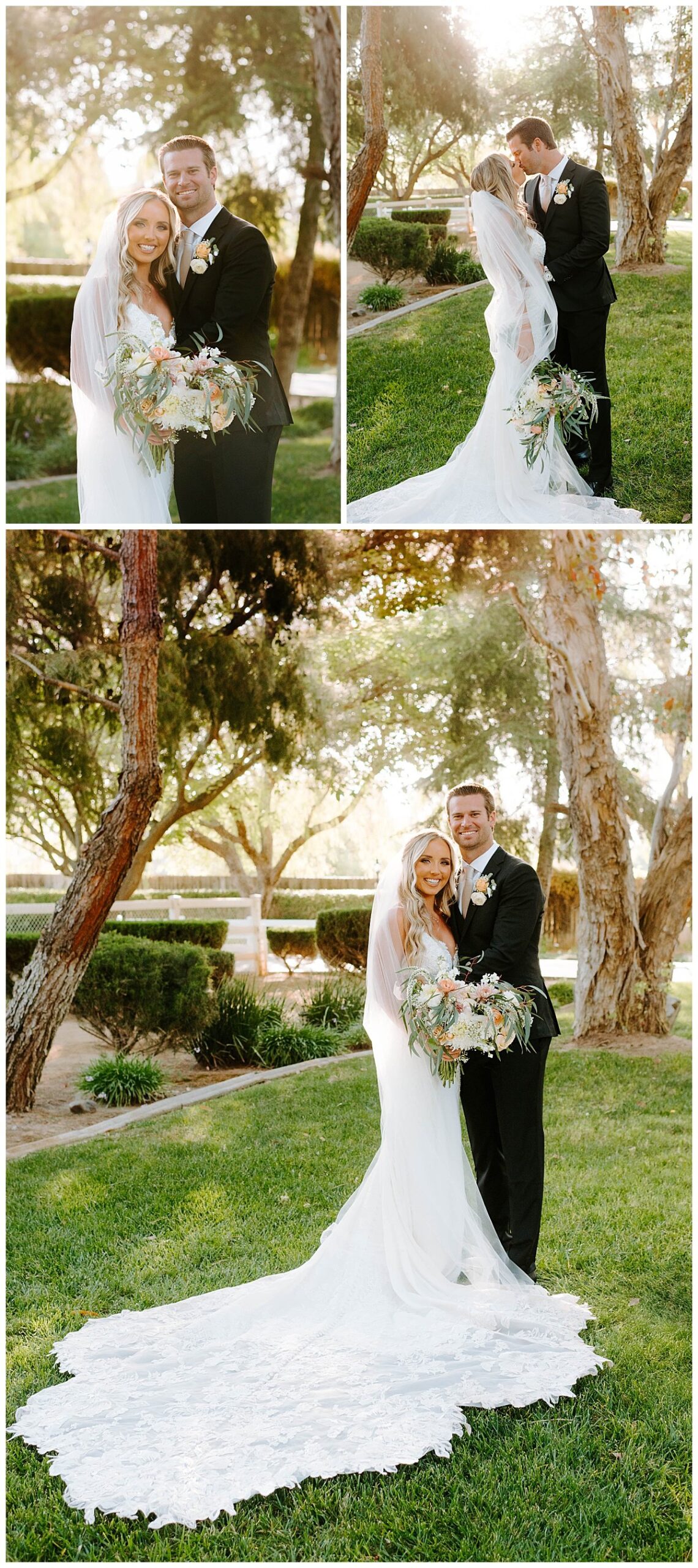 BRIDE AND GROOM PHOTOGRAPHY FOR SPRING WEDDING AT THE HAWK RANCH WEDDING VENUE