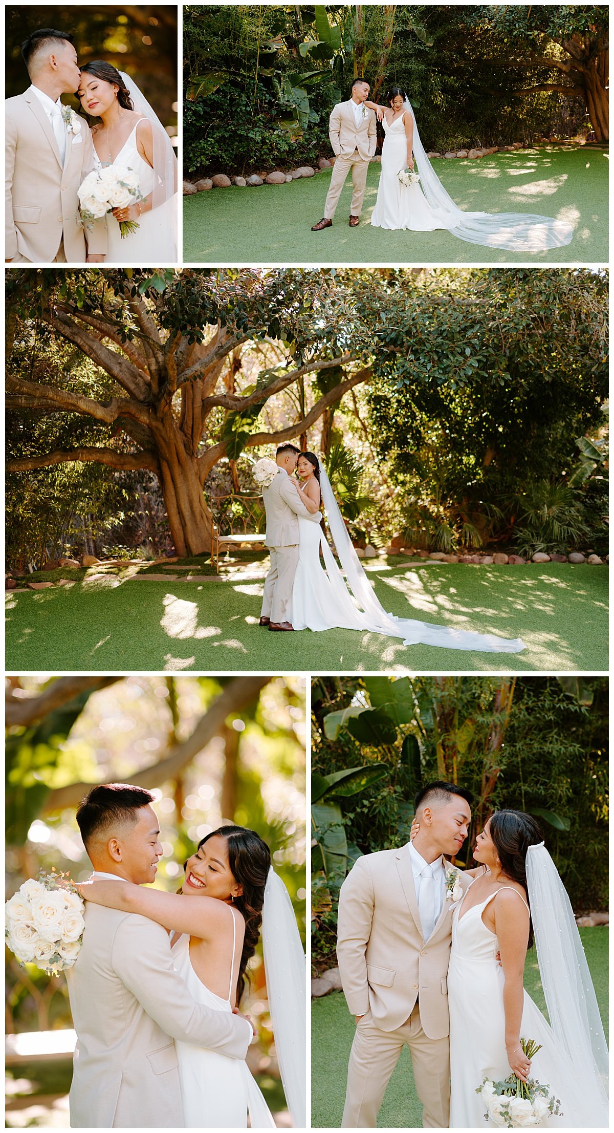 bride and groom photos winter wedding at the botanica wedding trademark venue in oceanside